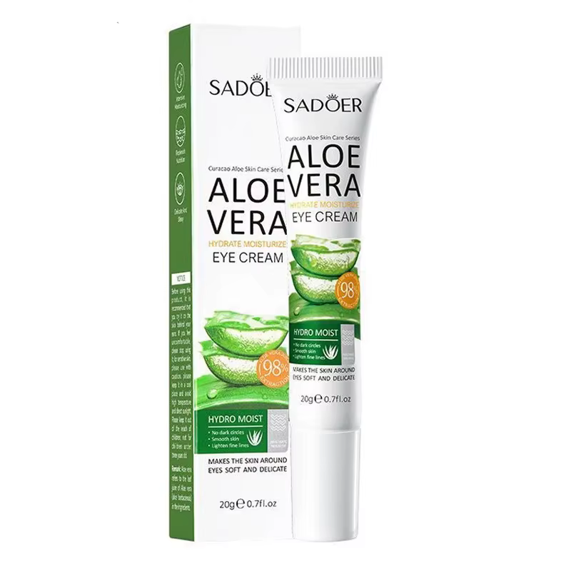 SAODER Aloe Vera crème pour les yeux Anti cernes sacs pour les yeux hydratant raffermissant lisse Co