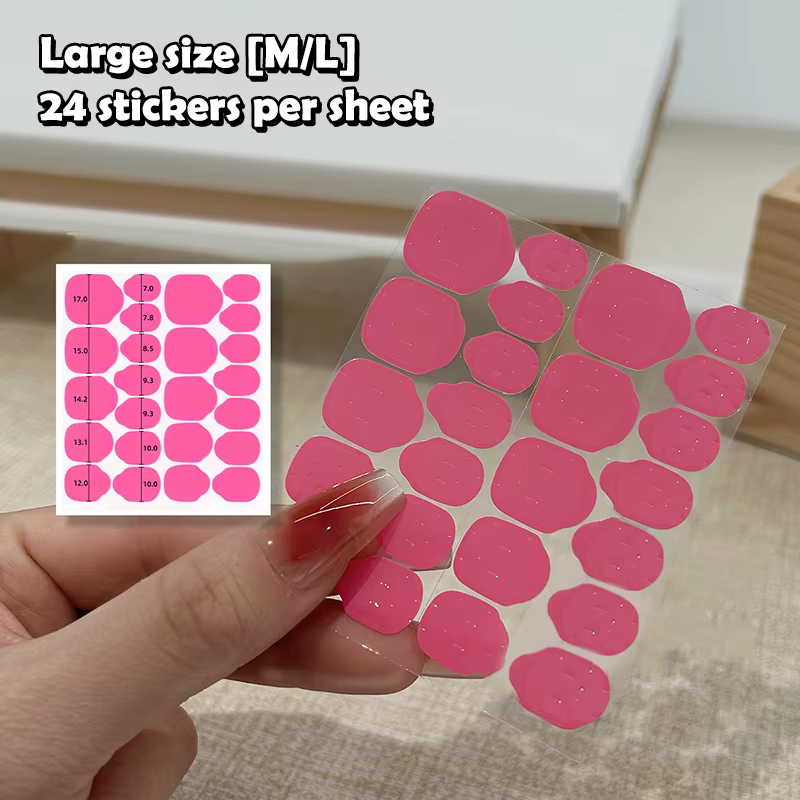 Autocollants Double face, gelée transparente, colle pour faux ongles, adhésif réutilisable, accessoi