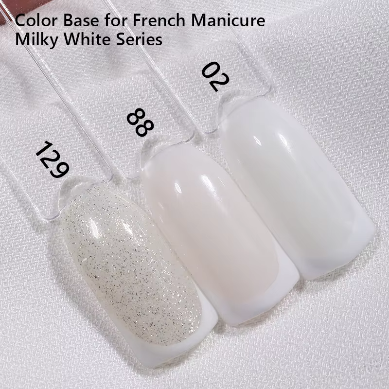 MSHARE lait blanc laiteux Base Gel vernis Camouflage couleur caoutchouc Base ongles couche de base 1