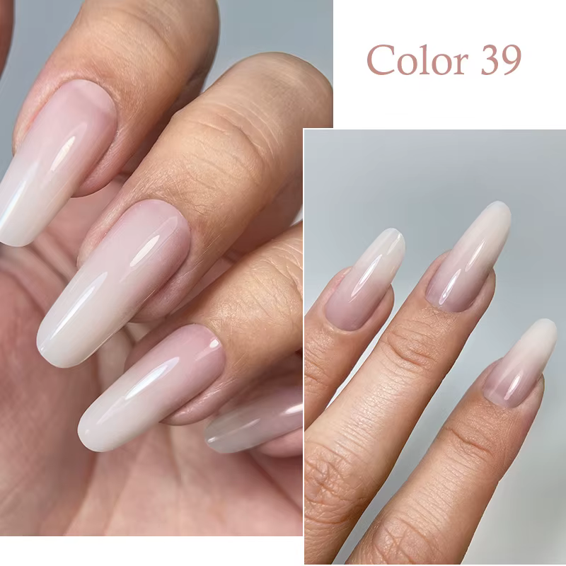 MSHARE Poly Gel d'extension d'ongle TPO Hema gratuit ongles blanc laiteux 60g Extension d'ongle Camo