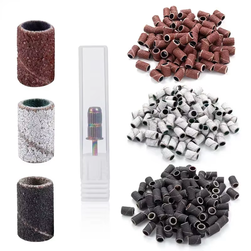 100/50pcs bandes de ponçage zèbre Machine forets à ongles polissage 80 # 150 # 240 #   Outils de rem