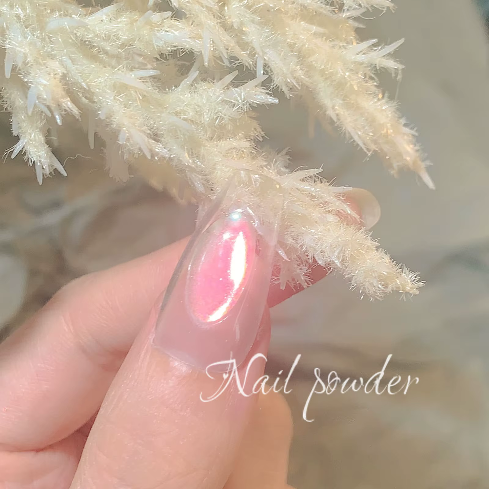 Paillettes pour ongles Aurora glace Transparent Laser magique Aurora arc-en-ciel miroir Gel Pigment 