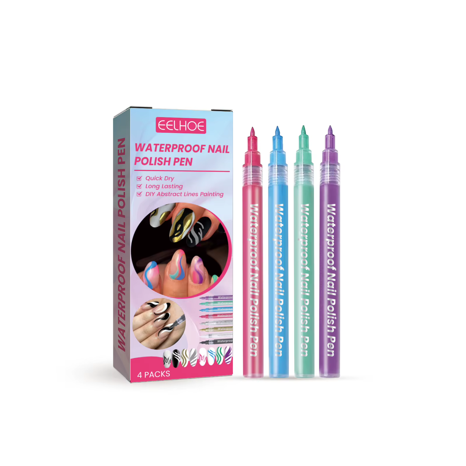 Stylos pour nail art, pour peindre vos ongles, faciles à appliquer, sans lampe, pour enfants, adulte