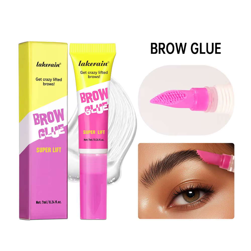Colle à sourcils Super Lift, Gel de stratification pour sourcils Crazy Lift, avec forte tenue longue