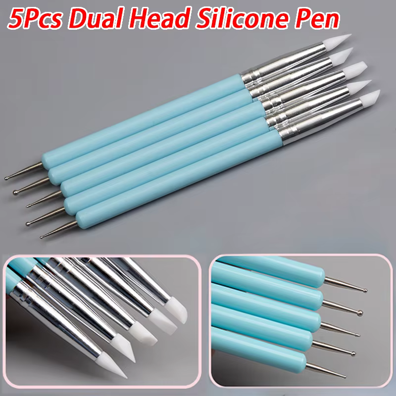 5/10 pièces rose/noir Nail Art Liner/pinceaux de peinture outil de dessin de ligne Ultra-mince 4/8/1