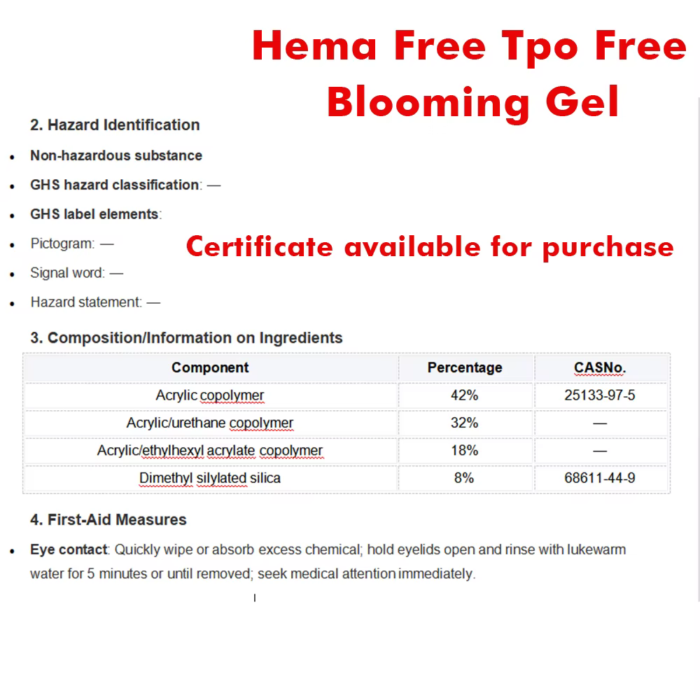 AS Tpo gratuit clair floraison Gel vernis 15ml UV LED tremper vernis à ongles pour effet d'épandage 