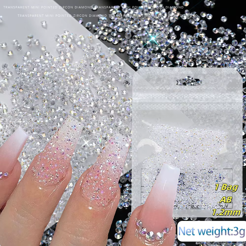 1 boîte arc-en-ciel sirène larmes Nail Art breloques Macaron bulle perles Nail Art pour l'été Aurora