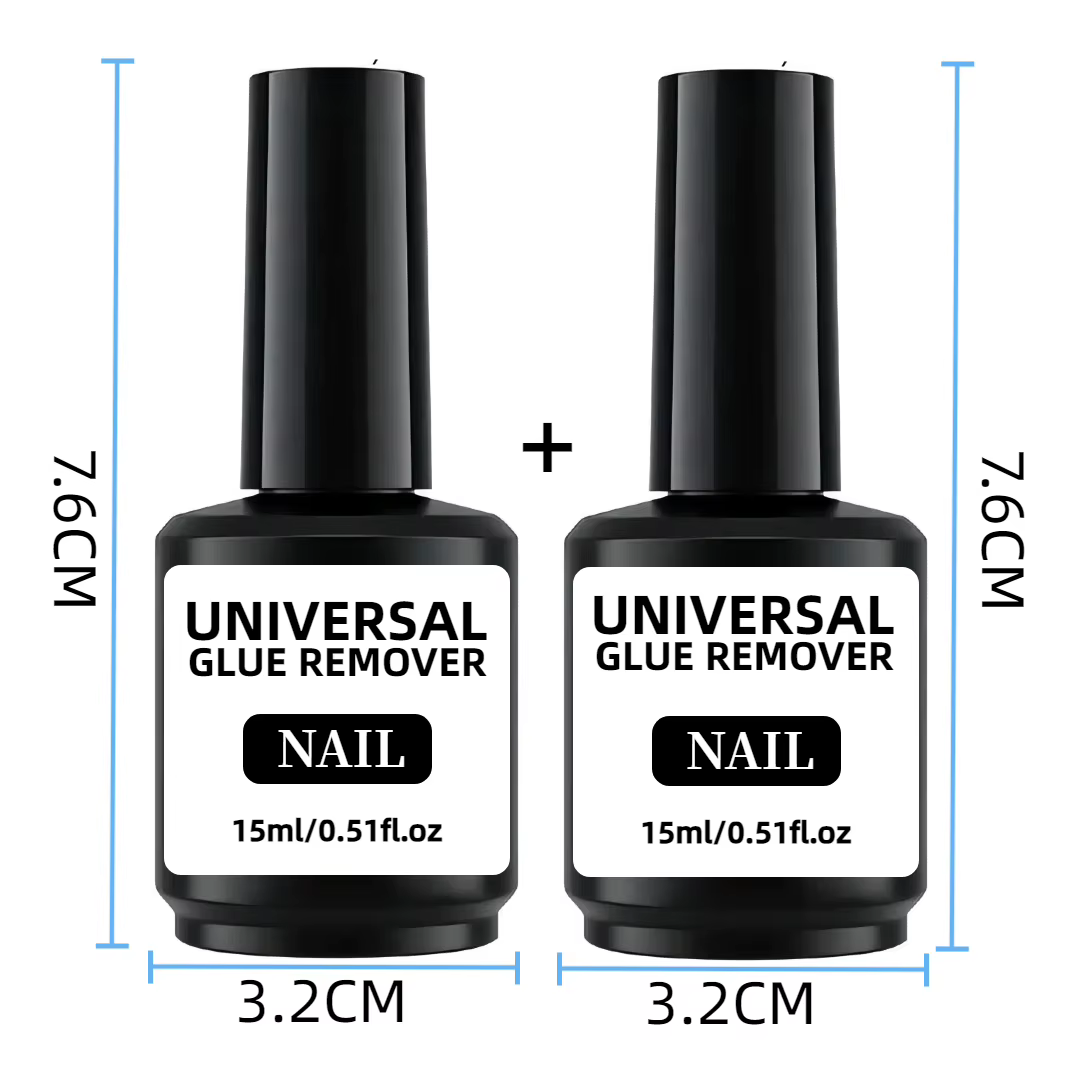 Nettoyant liquide pour faux gel UV, dissolvant facile, vernis, autocollant, décorations, 15ml x 2 pi
