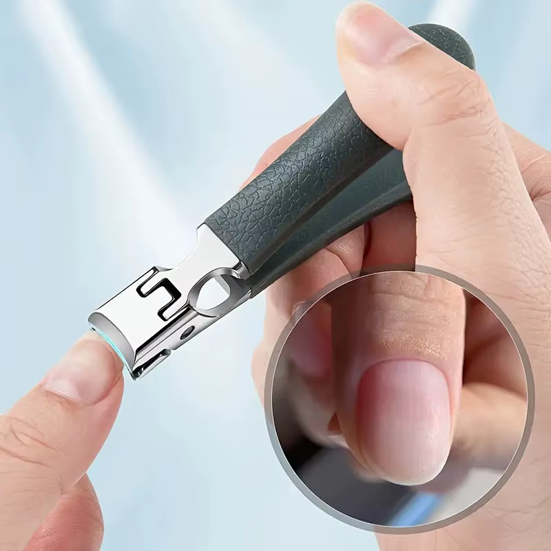 Ensemble Professionnel de Coupe-Ongles en Acier Inoxydable pour Ongles Épais, Coupeur Aiguisé Anti-É