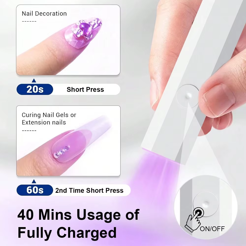 Lampe sèche-ongles portative pratique UV/LED, durcissement des ongles, tout le vernis Gel, outil d'a