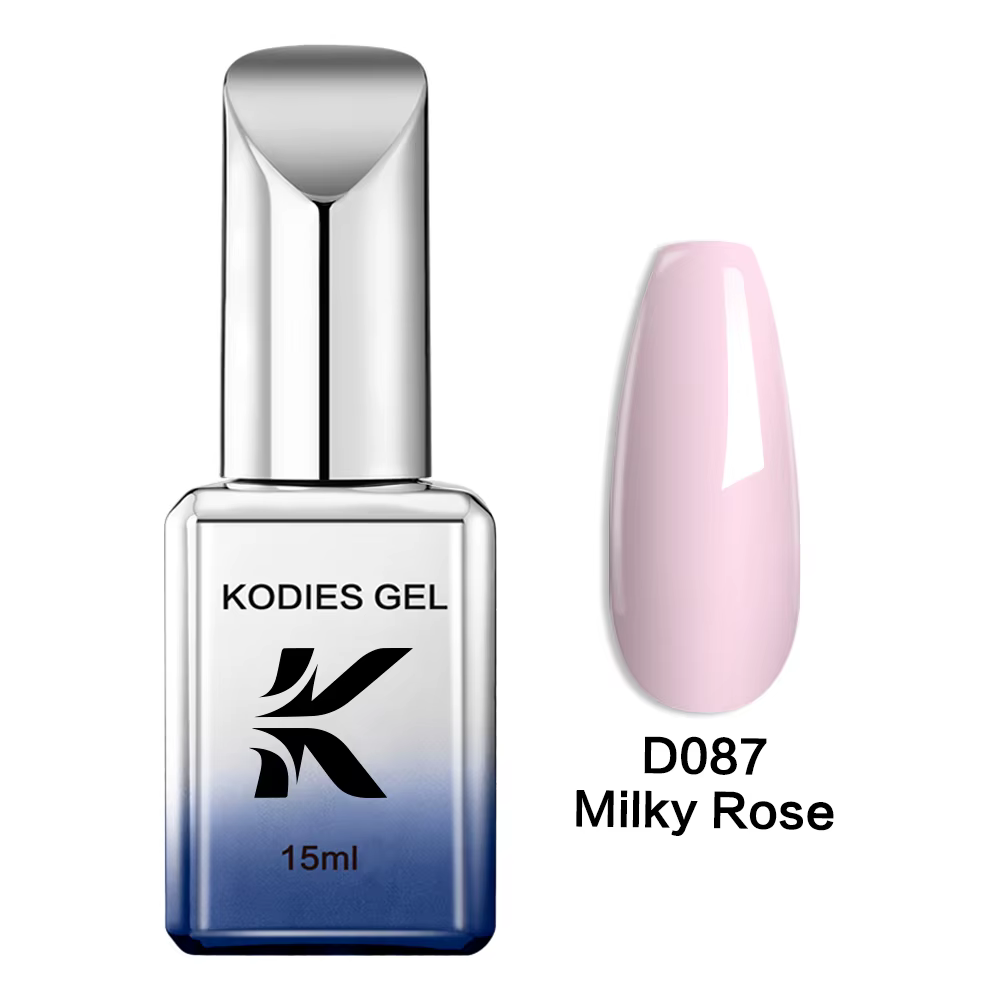 Vernis à ongles en gel KODIES GEL, rose laiteux, semi-permanent, UV/LED, manucure française, sans TP