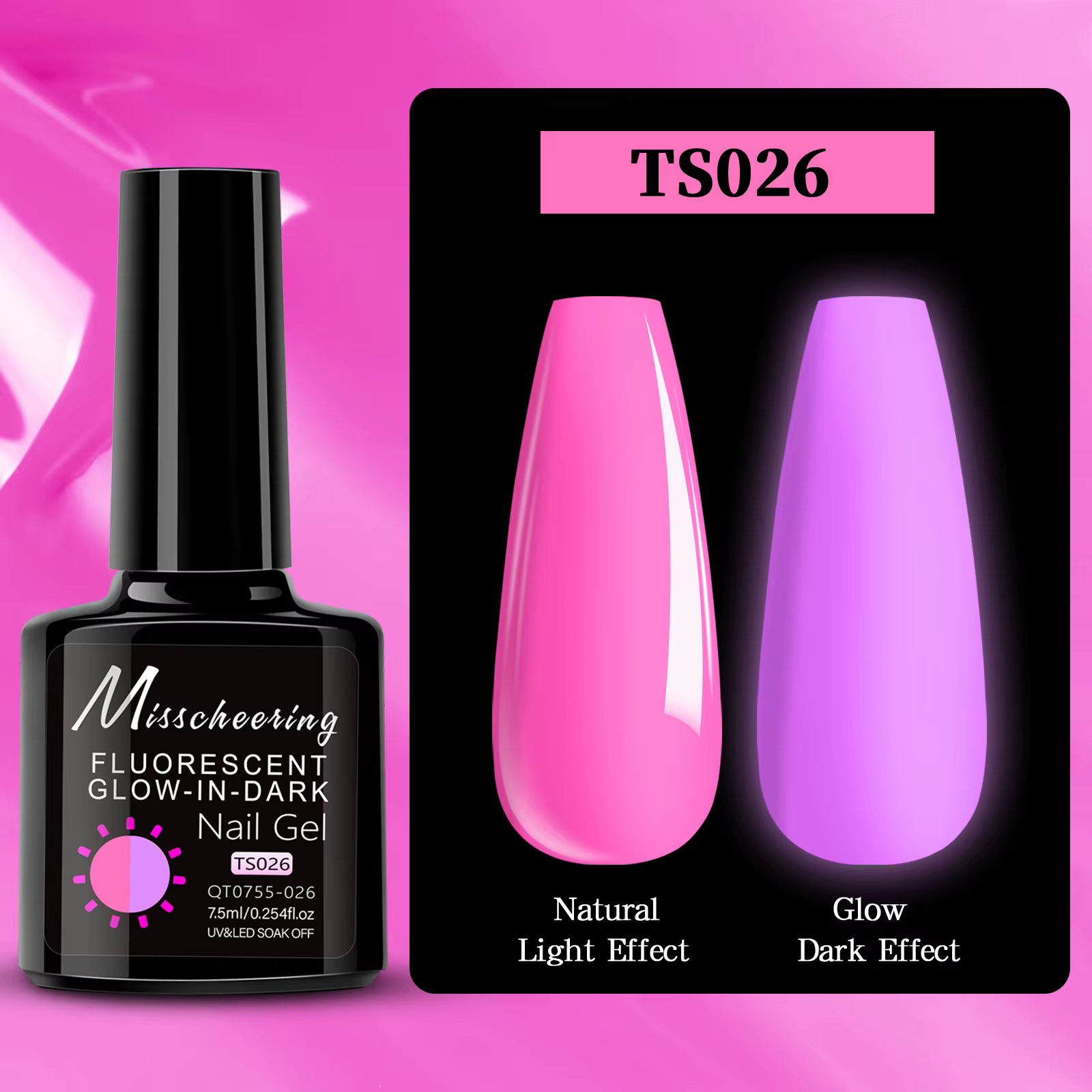 Vernis à ongles Gel Fluorescent néon qui brille dans la nuit, 12 couleurs, amovible, lueur dans la n