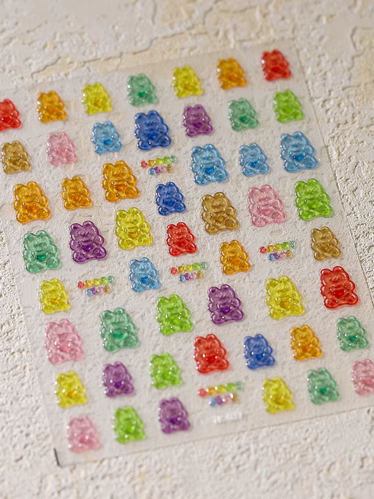 Autocollants pour ongles Little Bear Nail Art