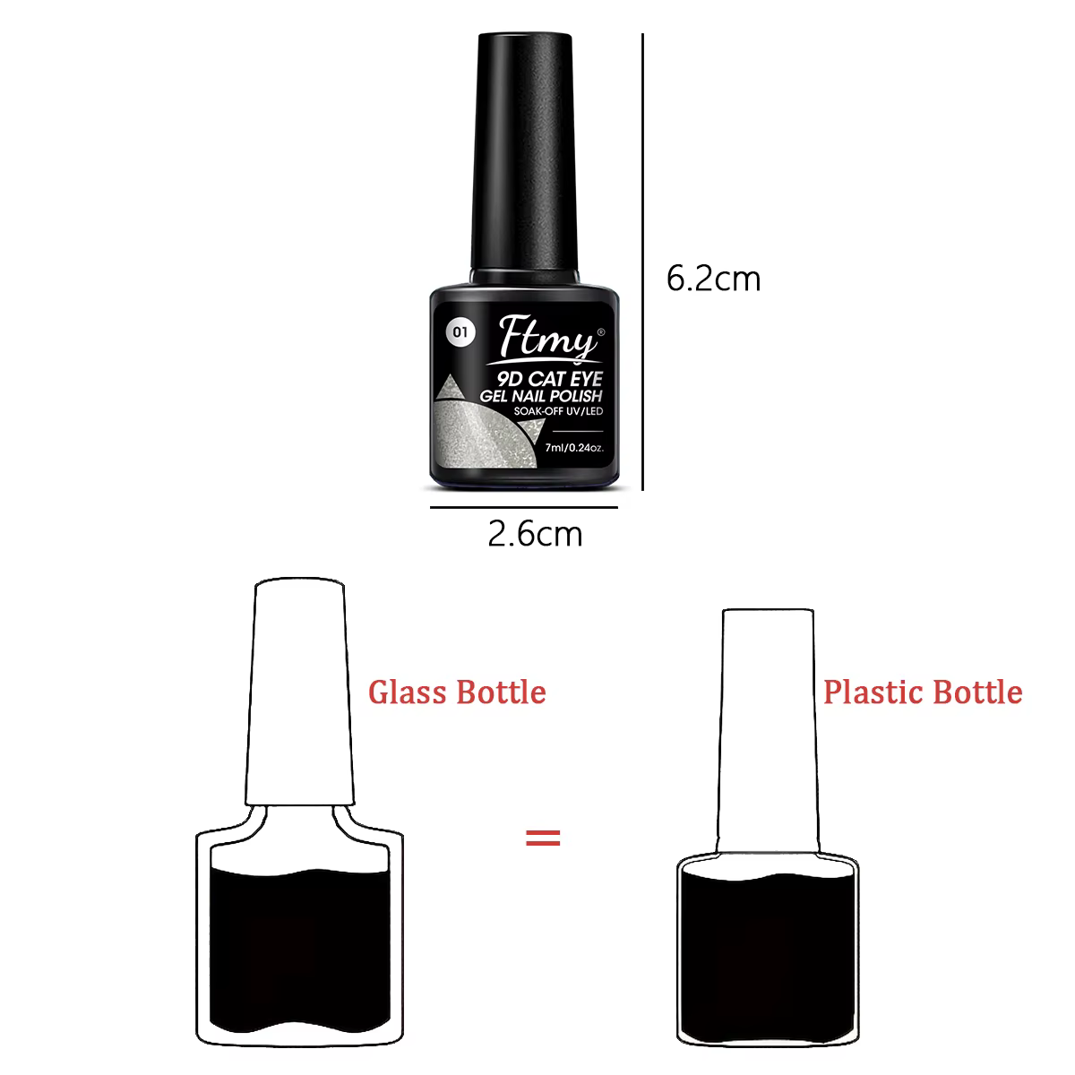 Ensemble de gel pour ongles magnétique œil de chat 6 couleurs, LED UV semi-permanente à tremper l'ar