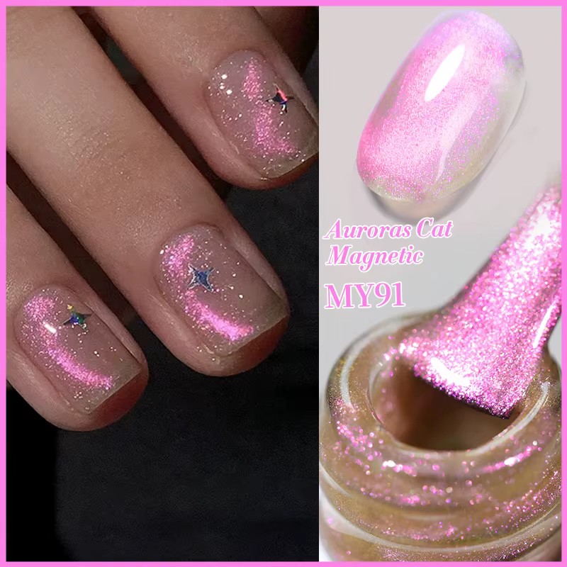 BORN PRETTY 10ml Auroras Cat Gel magnétique larmes d'anges cristal brillant comme un conte de fées t