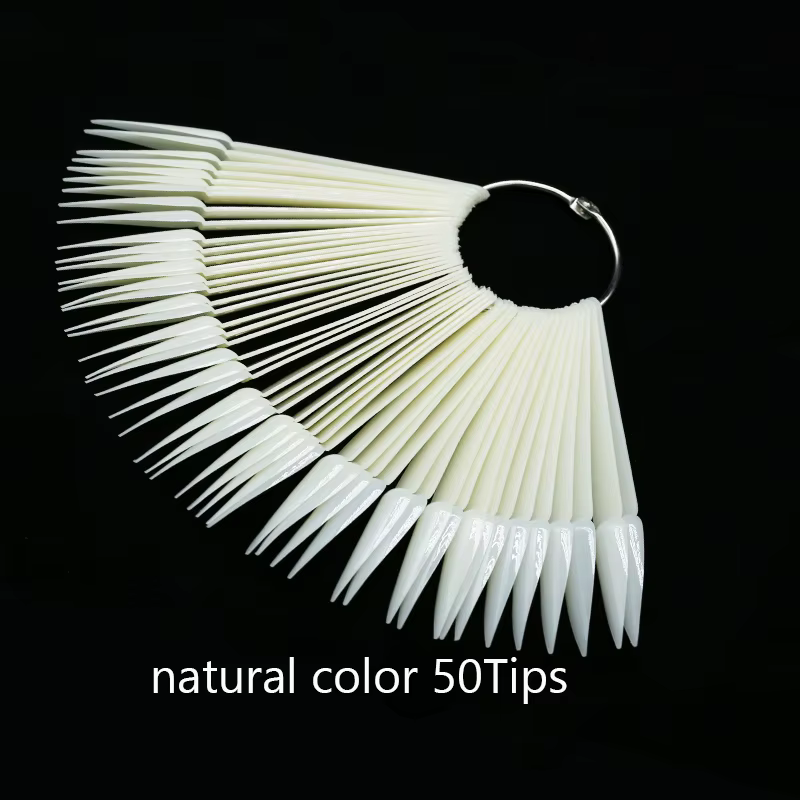 Bâtons d'affichage des ongles, échantillons de faux ongles, vernis Gel, pratique, couleurs naturelle