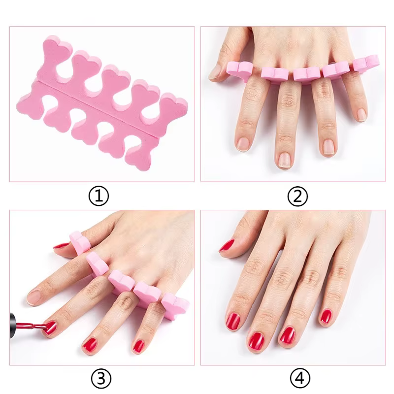 Séparateurs d'orteils pour Nail Art, 100 à 200 pièces/paquet, éponge pour pieds, vernis Gel UV doux,