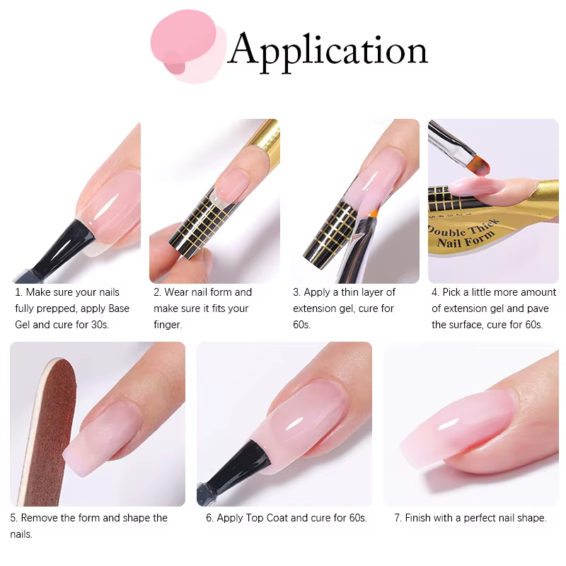 UR SUGAR 150g Extension gelée nue Rose rouge Extension rapide Gel vernis à ongles Extension UV LED m