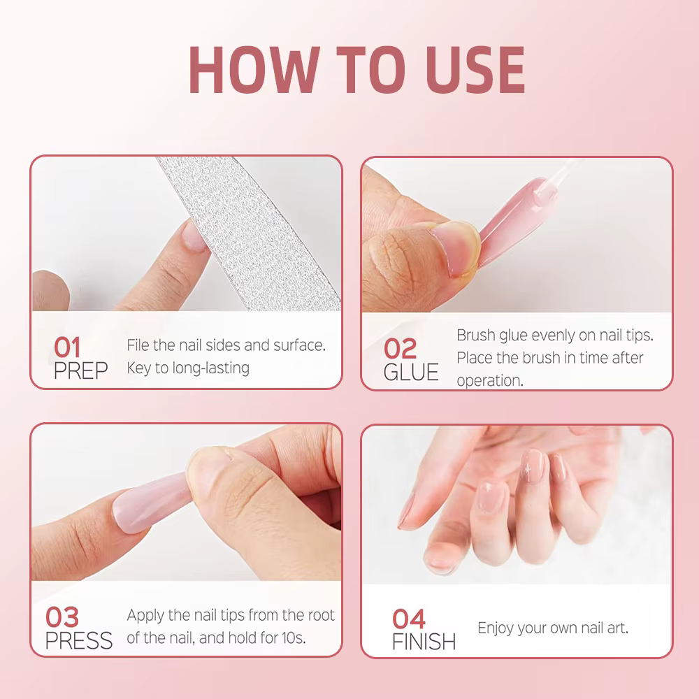 1/3/5 pièces 7g Super fort clair Gel imperméable à l'eau colle pour ongles à pression et ongles en a
