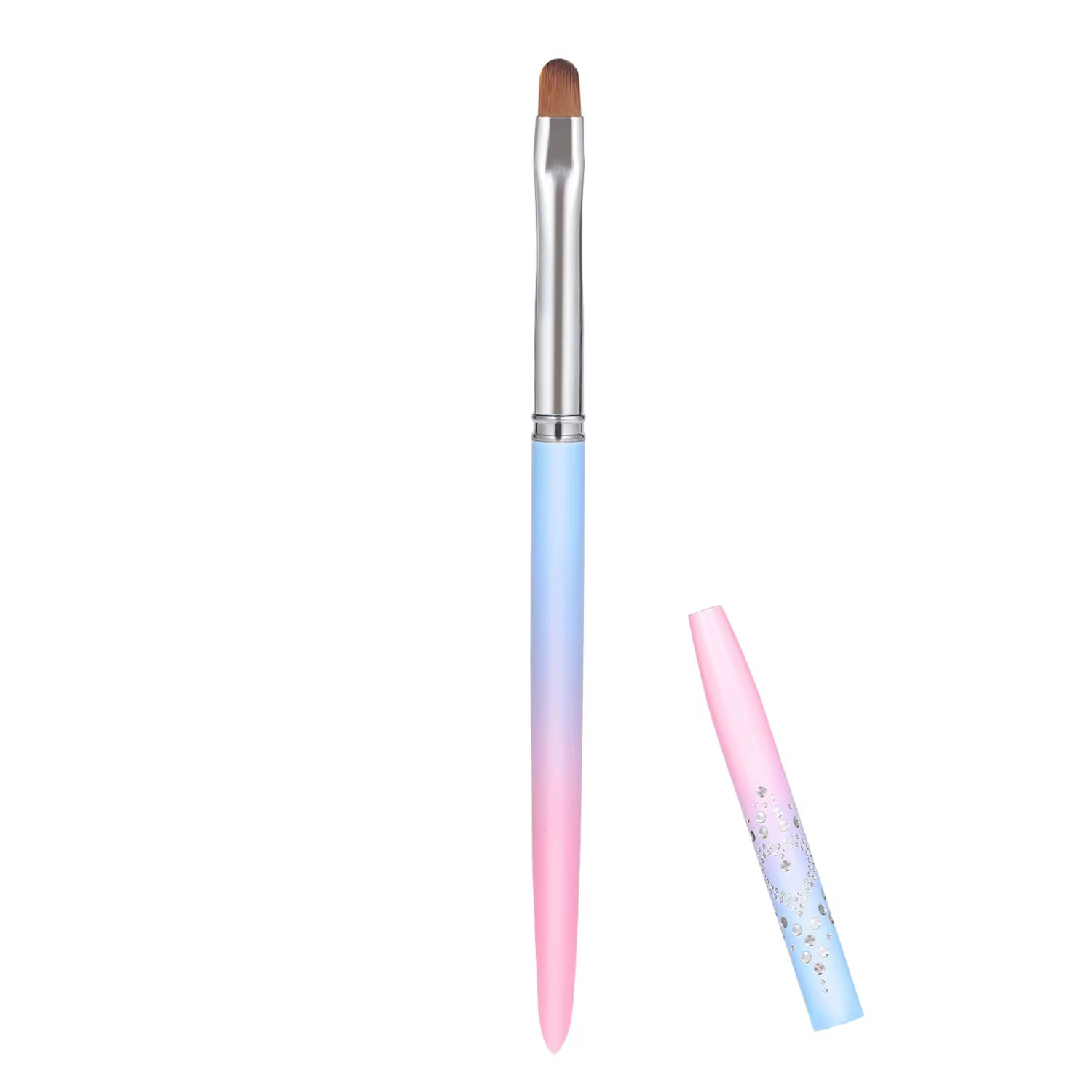 Pinceaux de nettoyage pour Nail Art, pinceaux de peinture pour ongles avec stylo à tête ronde et cou