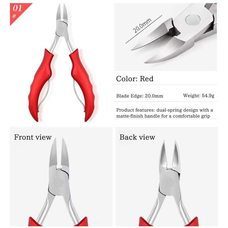 Outils de manucure pour ongles: pince à cuticules, coupe-ongles incarnés, pince à bec de faucon, pin