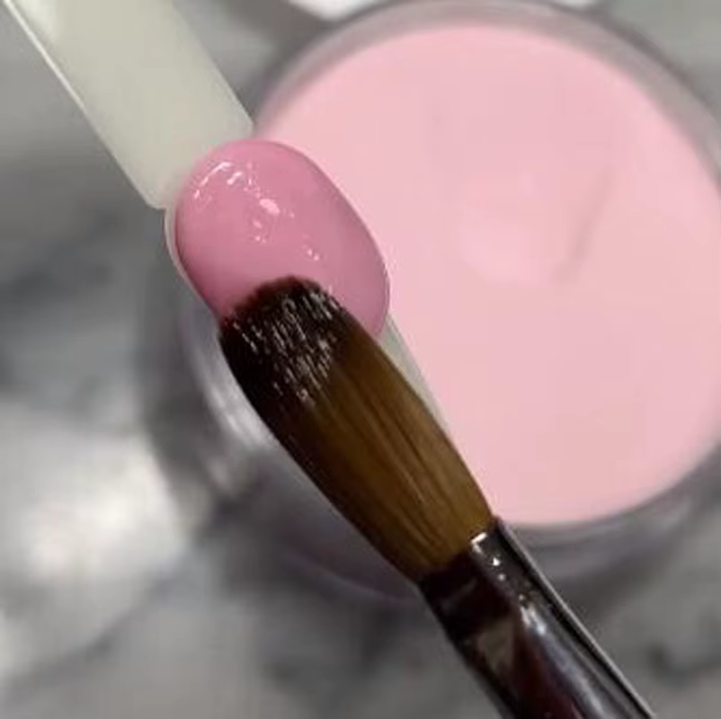 100g professionnel nu rose cristal acrylique poudre 3in1 Extension/travail/sculpture cristal rose po