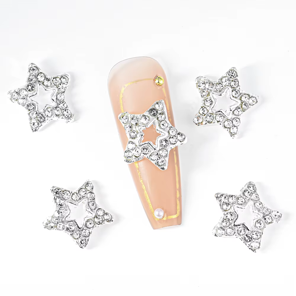 Breloques pour ongles 3D, lèvres roses/rouges, amour, saint-valentin, doux, cœur, Design en alliage,