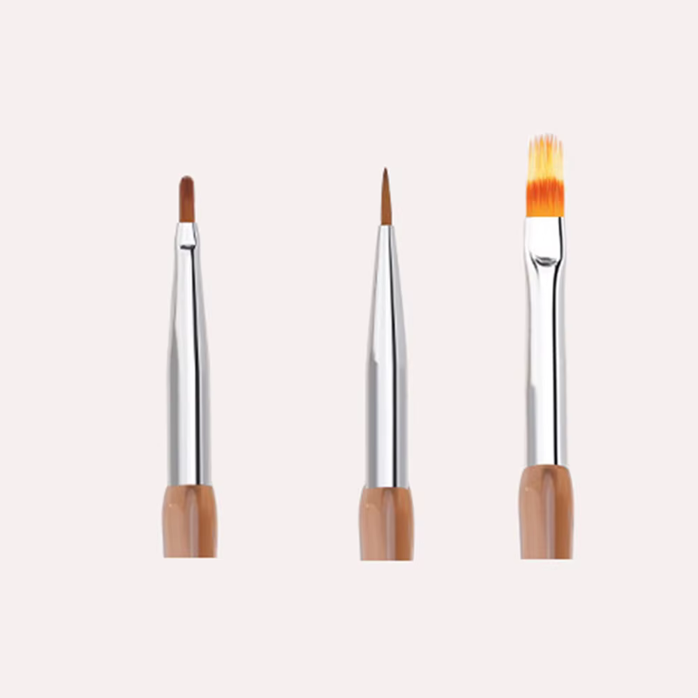 Ensemble de 3 pinceaux pour Nail Art, marguerite, fleur, stylo à dessin, polyvalent, 3D, peinture su
