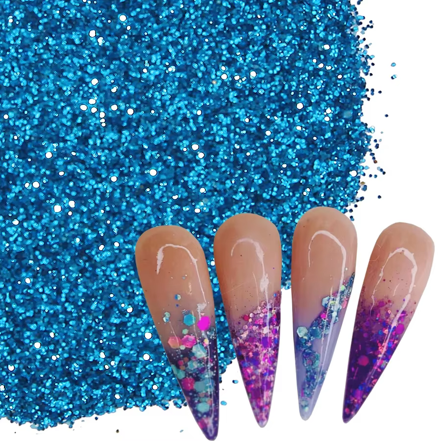 Poudre de paillettes Extra Fine pour ongles, 100g, en vrac, pour modèles de pointes d'art des ongles