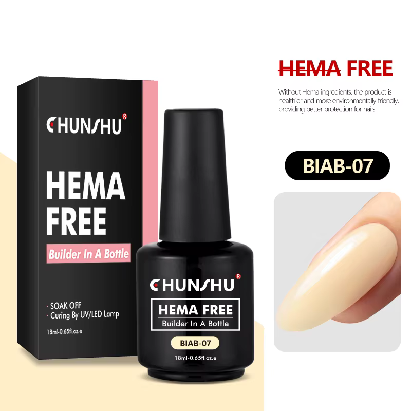 CHUNSHU Hema FREE Construction Gel UV 18ml constructeur Gel pour ongles dans une bouteille Semi Perm