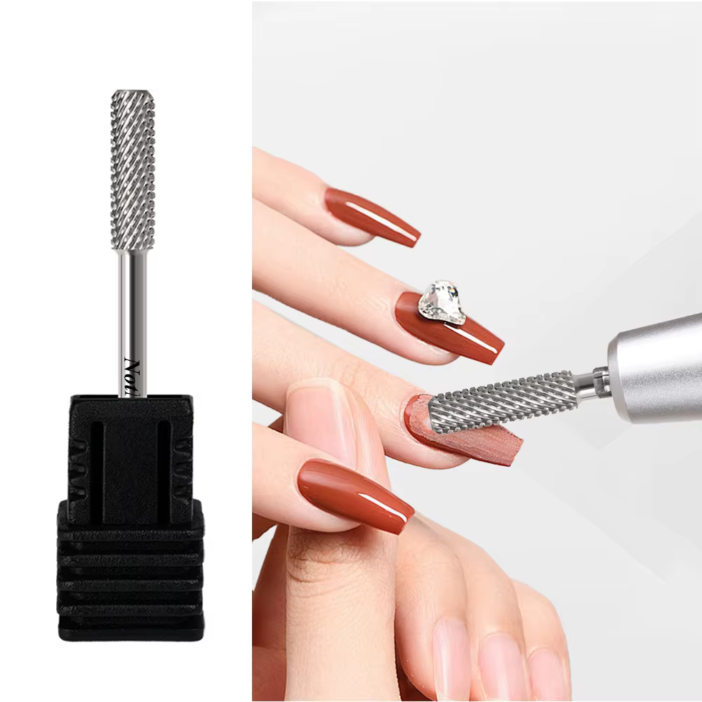 Forets à ongles NotNoot 3/32'' - Foret en carbure de baril (moyen) pour finition professionnelle, su