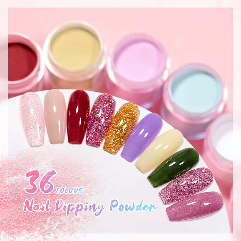 MTSSII 10g poudre à tremper pour ongles naturel sec sans lampe Cure bricolage Nail Art décoration Pi