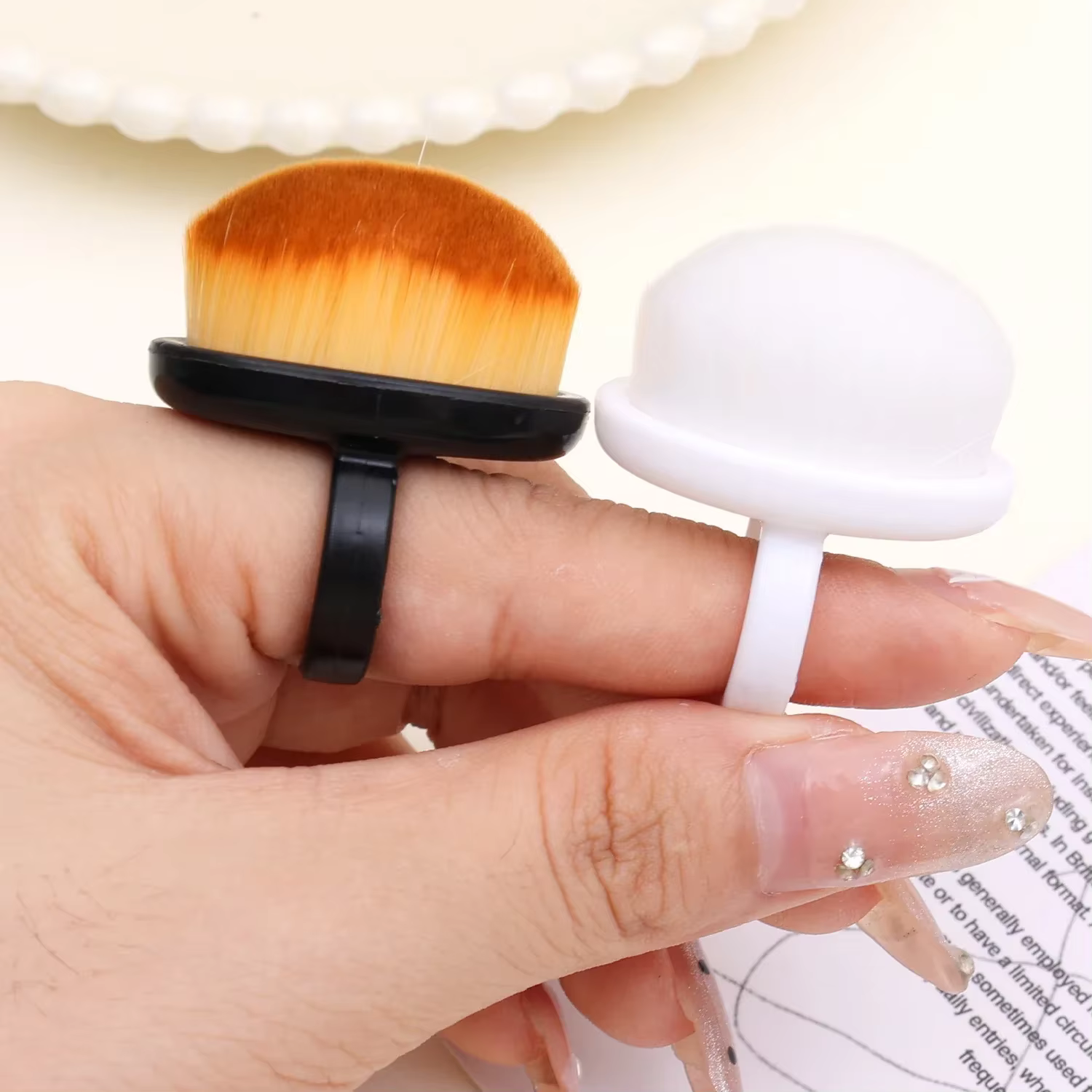 Brosse professionnelle anti-poussière pour ongles, brosse pour enlever le vernis Gel et la poudre, o