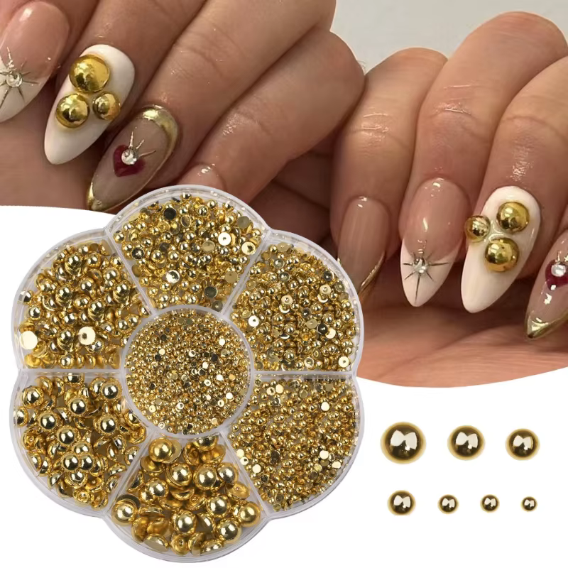 demi perles Art embellissements manucure bricolage artisanat pour vos ongles livraison directe