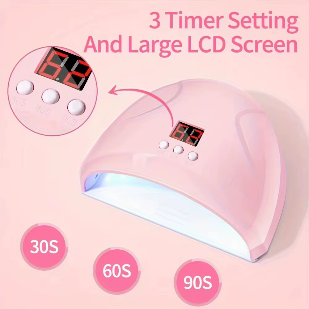 LINMANDA-Perceuse à ongles électrique USB professionnelle, kit de lime à vernis avec lampe UV LED, s