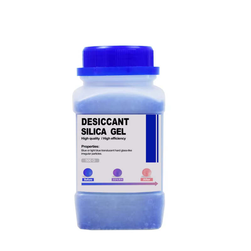 Bouteilles de perles de Gel de silice réutilisables, bleu/orange, 500g, étanche, absorbeur d'humidit