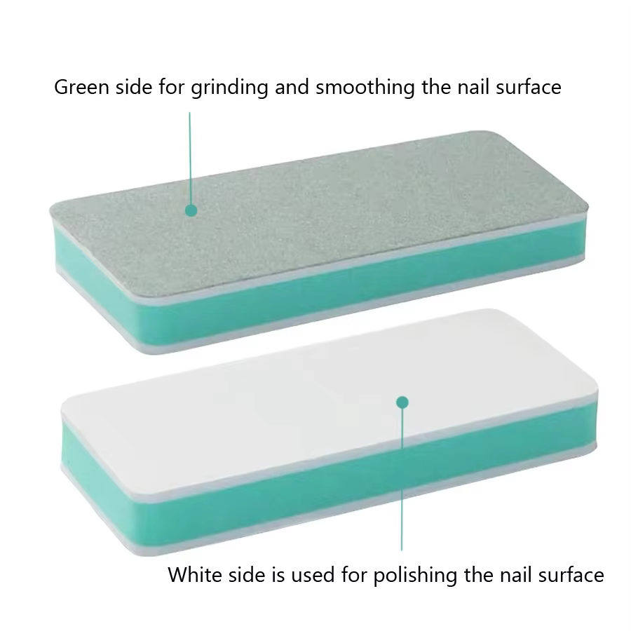 Blocs de polissage des ongles double face, soins professionnels des ongles, outils de polissage mult