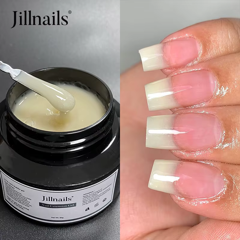 Jillnails Gel moyen rose laiteux russe auto-nivelant constructeur Extension Gel Nail Building 50g