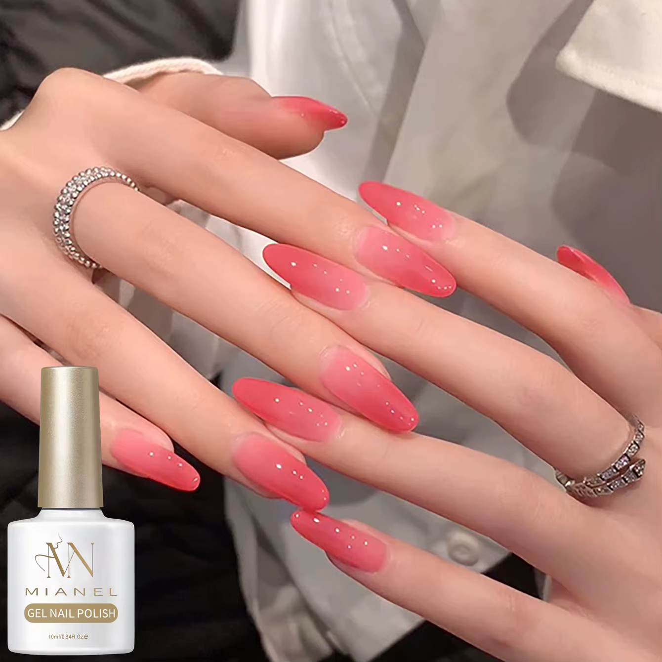 MAINEL 10ML 2026 Nouveau Vernis à Ongles Rose Mignon Dégradé Translucide Rose Nude Gel Blush pour Éc