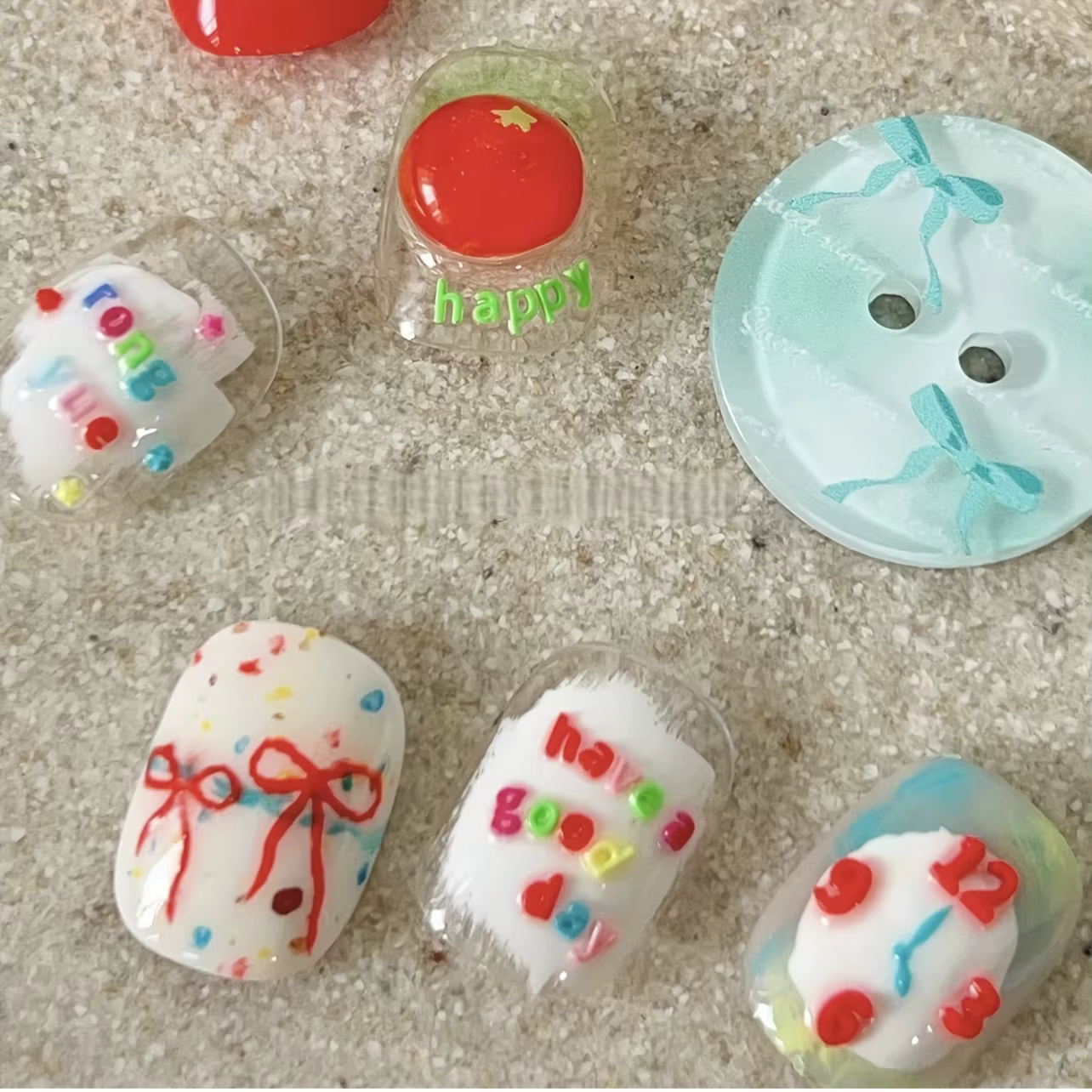 Moule Transparent pour bricolage Nail Art, colle UV, goutte de colle, Mini lettres et chiffres réuti