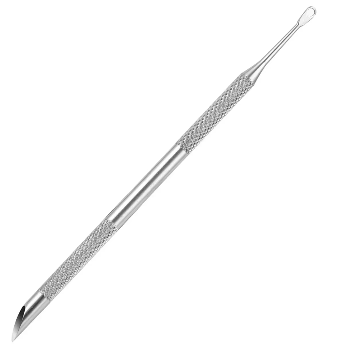 Dissolvant d'acier inoxydable à Double extrémité, bâtons de manucure, outil de meulage des ongles bi