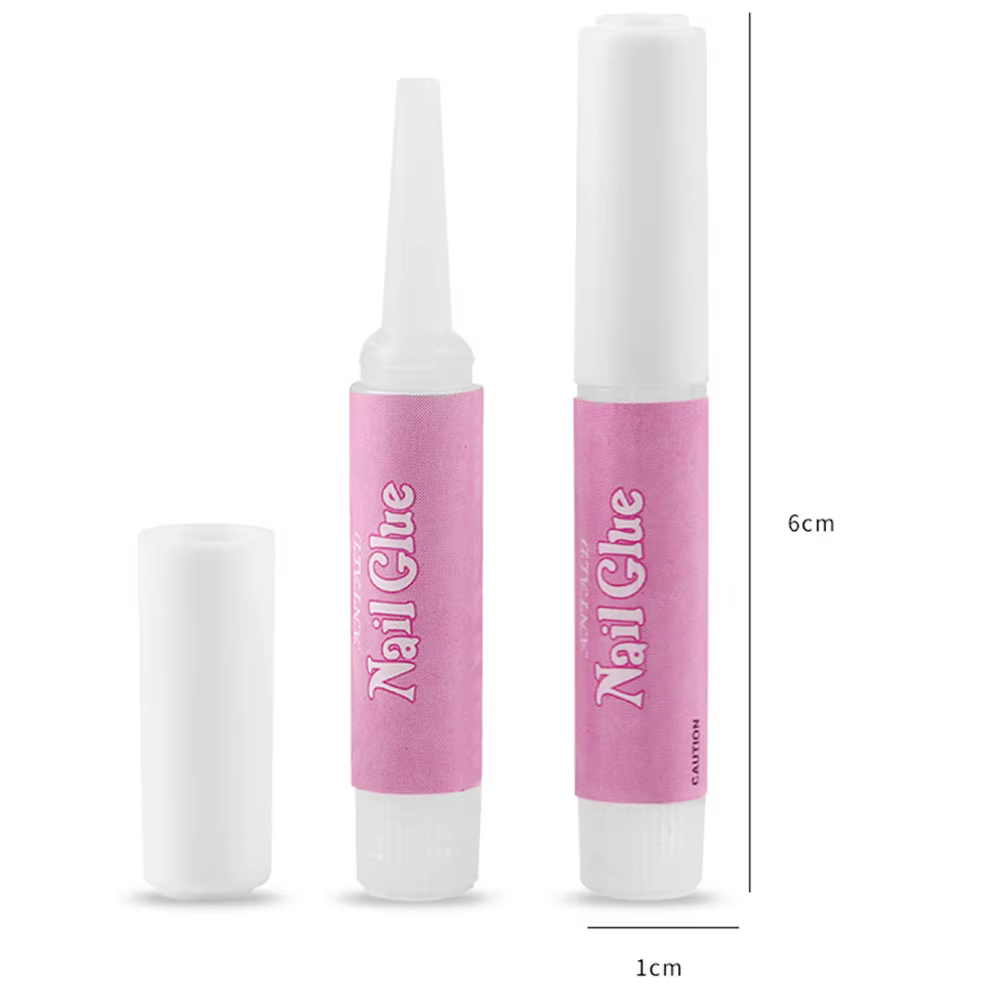 50 pièces colle à ongles pour ongles acryliques, colle pour pointes d'ongles colle professionnelle p