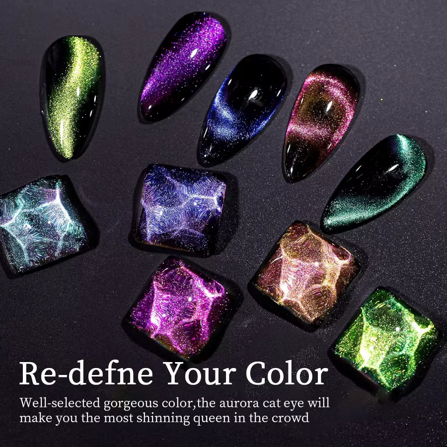 RSNAIL 9g Galaxy oeil de chat Gel vernis à ongles amélioré Gel magnétique scintillant paillettes Sem