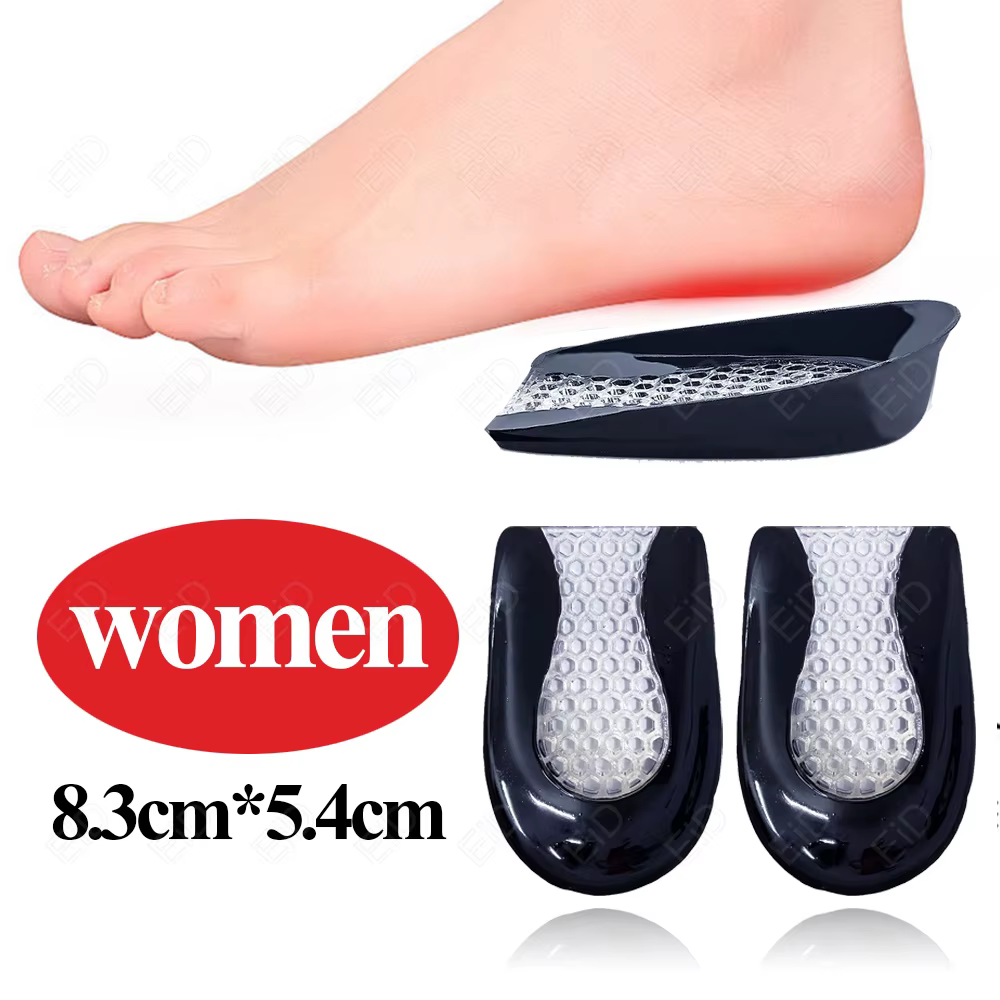 Semelles orthopédiques en Gel pour talon Stable, pour fasciite plantaire, tasse de talon pour douleu