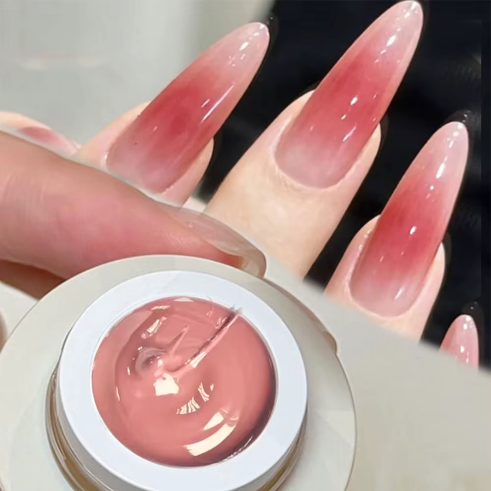 Vernis à ongles Gel ombré, 5ml, dégradé rose, fard à joues, Aura floraison, Gel pour Nail Art, à tre