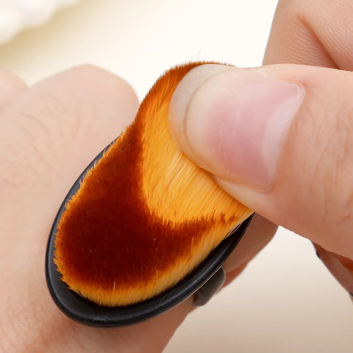 Brosse professionnelle anti-poussière pour ongles, brosse pour enlever le vernis Gel et la poudre, o