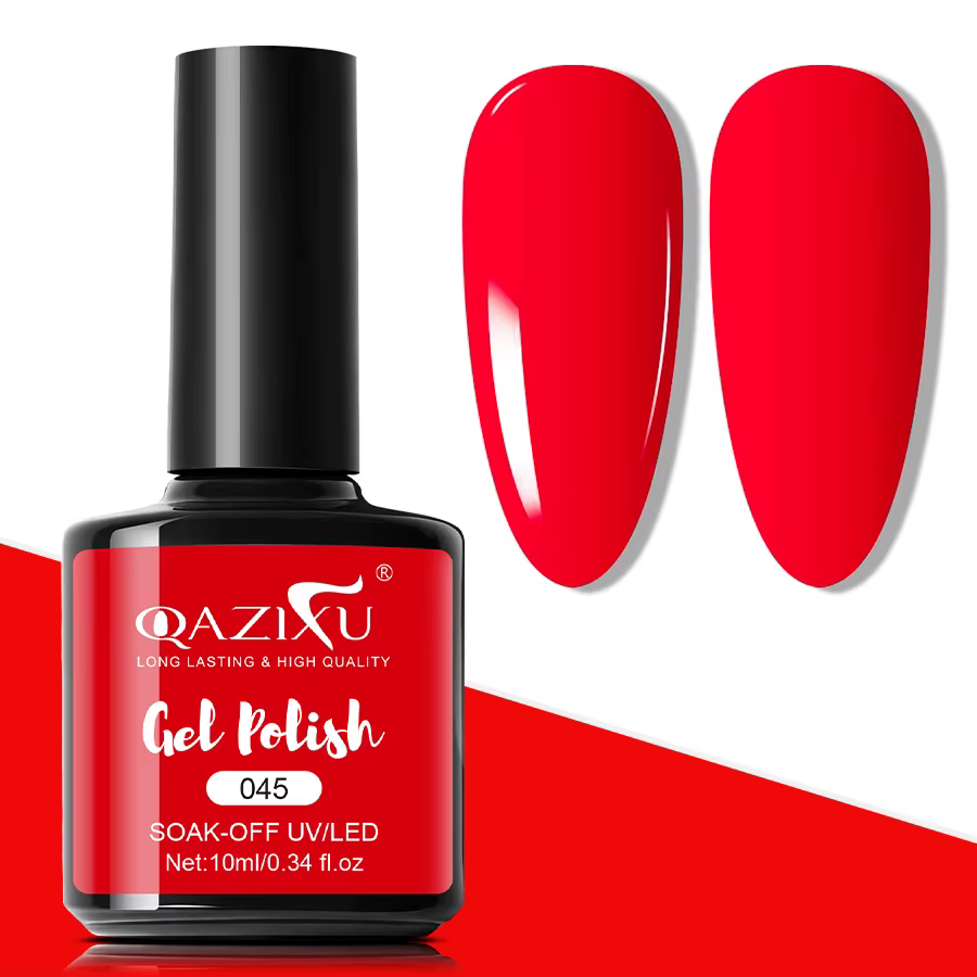 Vernis à ongles Gel rouge Semi Permanent, 10ml, pour manucure, LED UV, pour Salon, maison, automne e