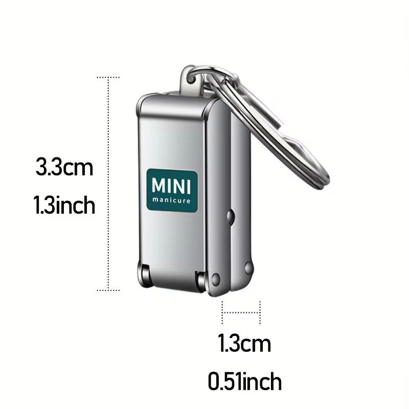 Coupe-ongles pliable et Portable, 1 pièce, ciseaux à ongles de voyage, outils de manucure en acier i