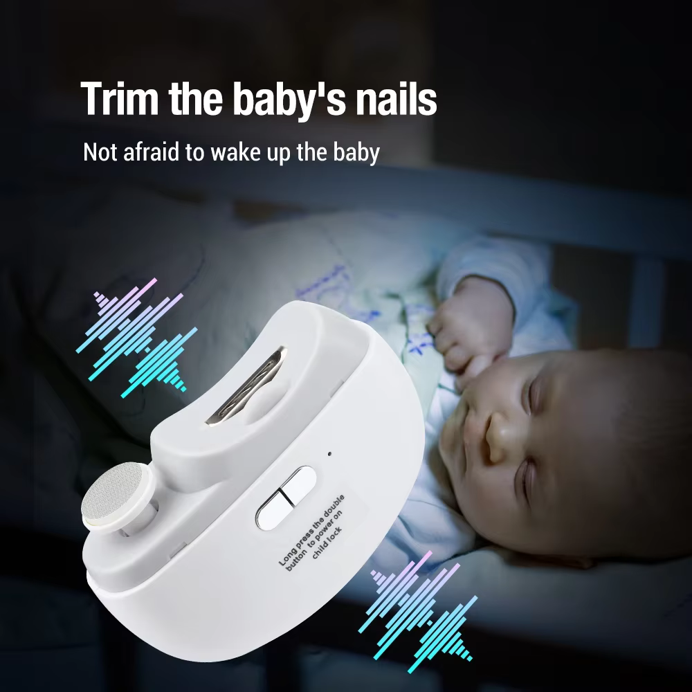 Coupe-ongles électrique, meulage et polissage avec lumière, automatique, Rechargeable, manucure pour