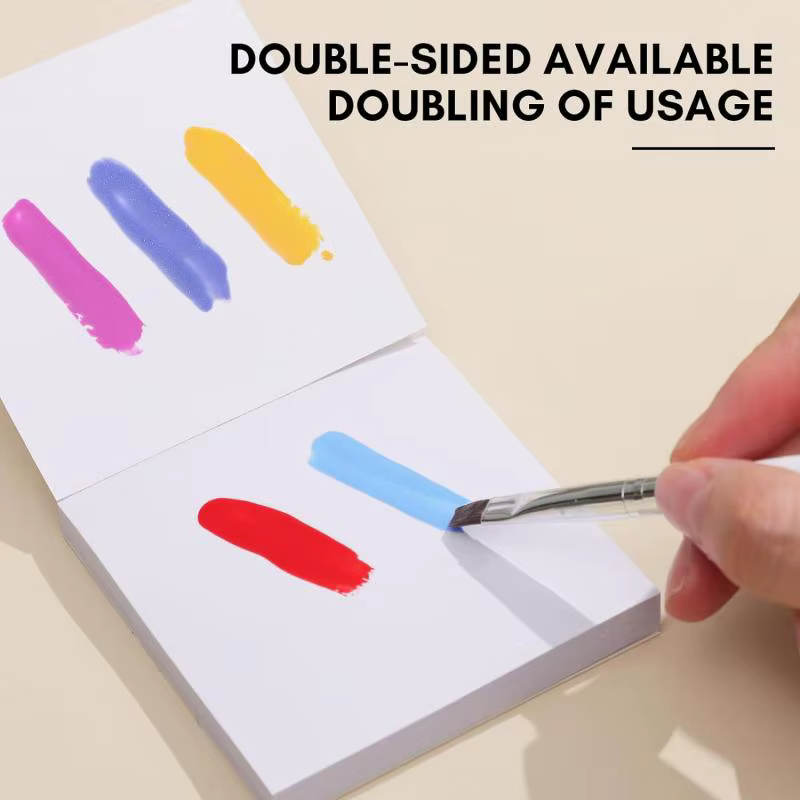 50 pièces Gel vernis à ongles Palette papier jetable Nail Art autocollant Gel vernis mélange dessin 